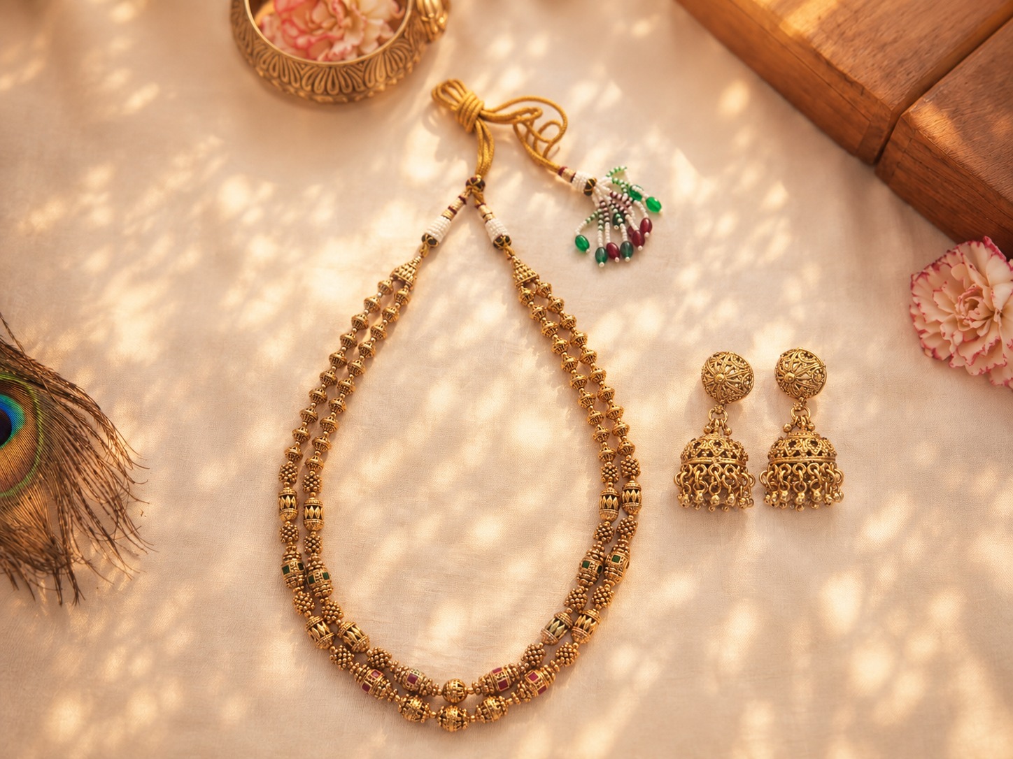 Antique Gold Long Haram Set