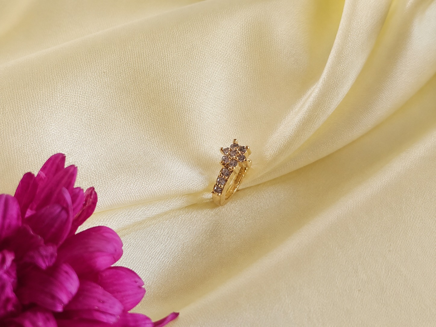 Floral Sparkle Nose Pin & Ear Stud