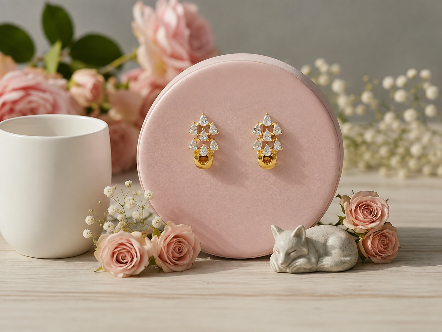 Crystal Bloom Ear Studs