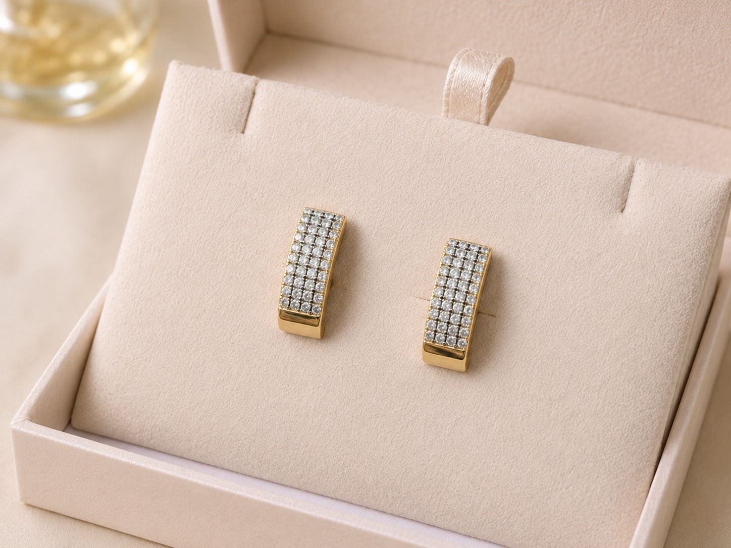 Crystal Luxe Bar Studs